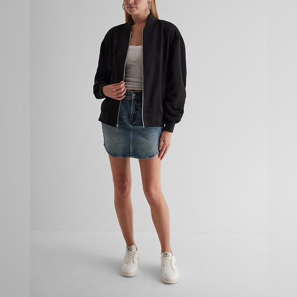 Express satin bomber jacket (women’s L) (NWT) - Picture 2 of 16